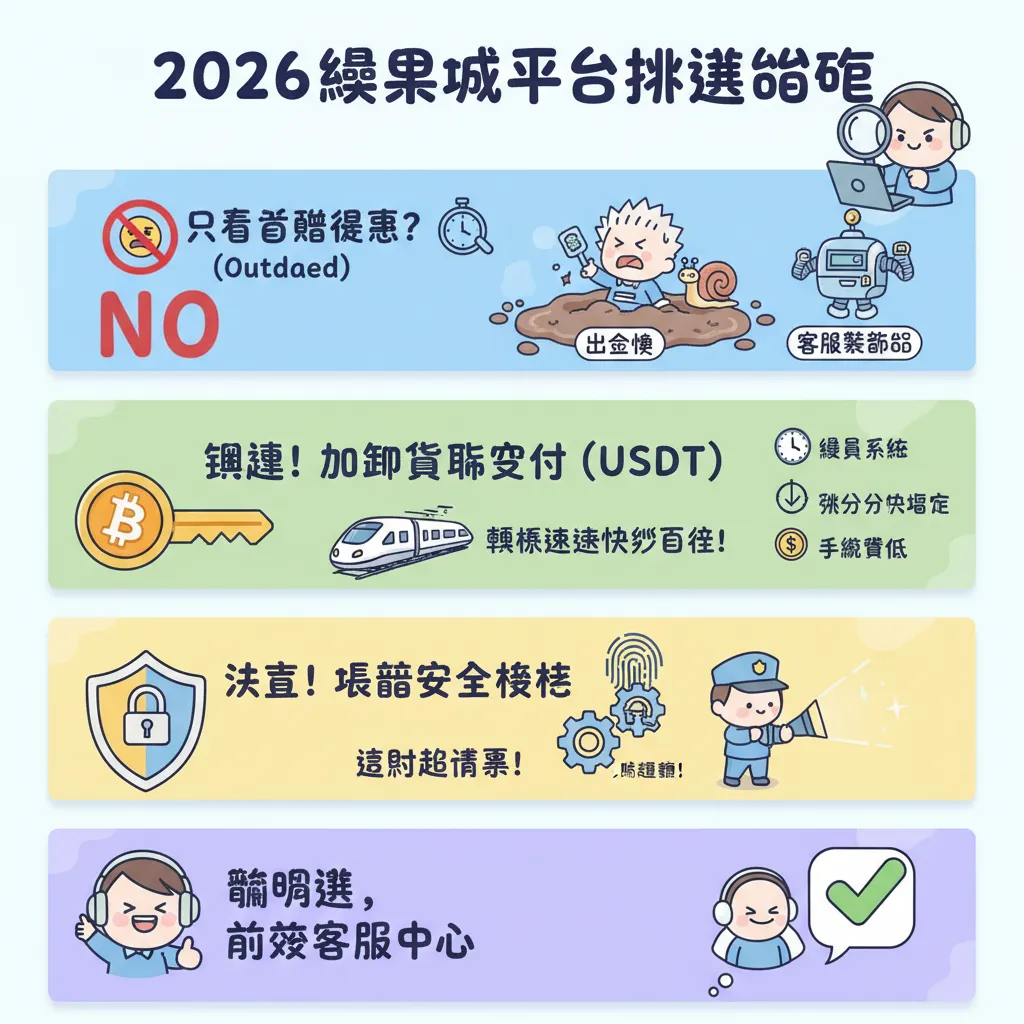 挑選優質娛樂城平臺：從加密貨幣支付到帳戶安全驗證