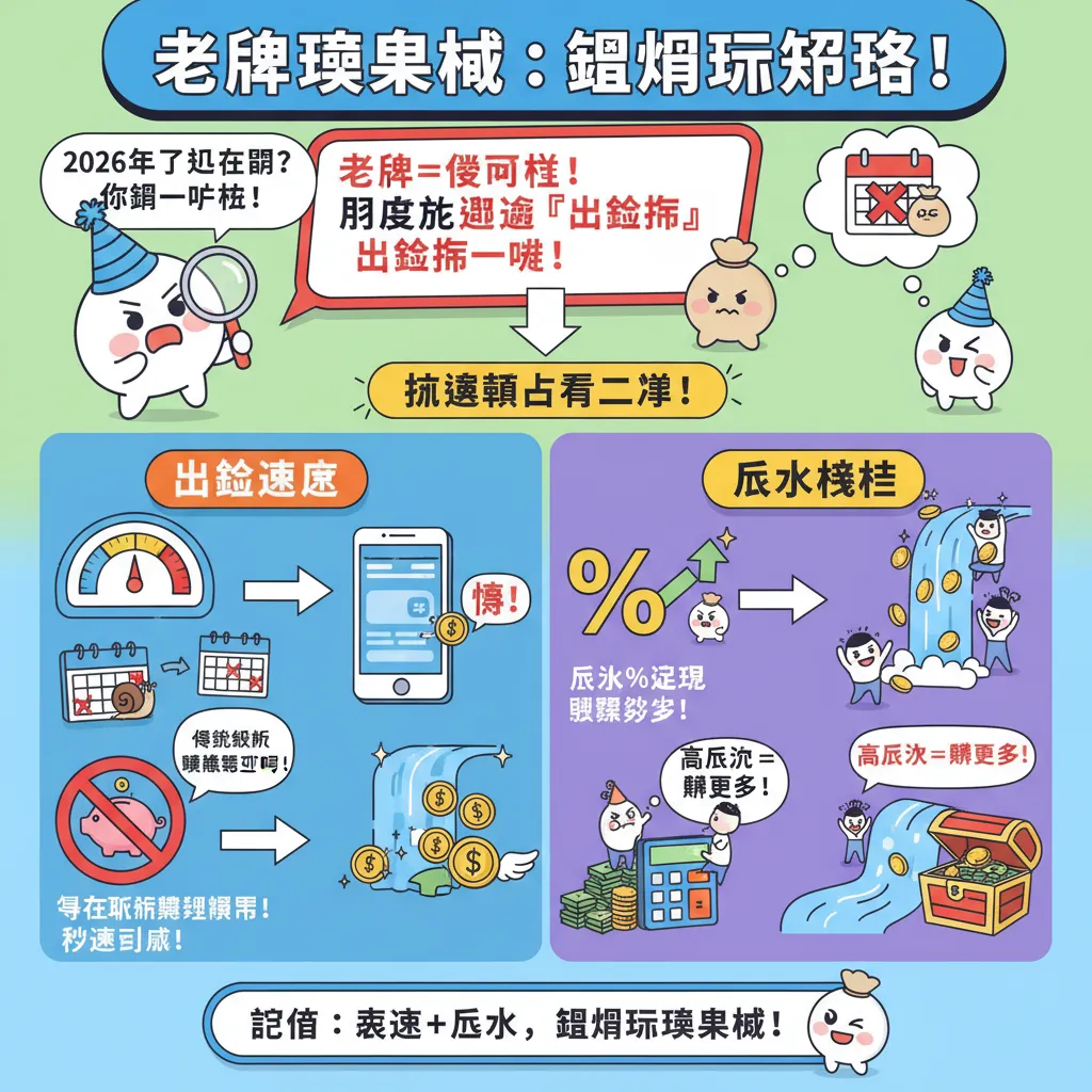 老牌娛樂城怎麼挑？看懂出金速度與返水機制最穩